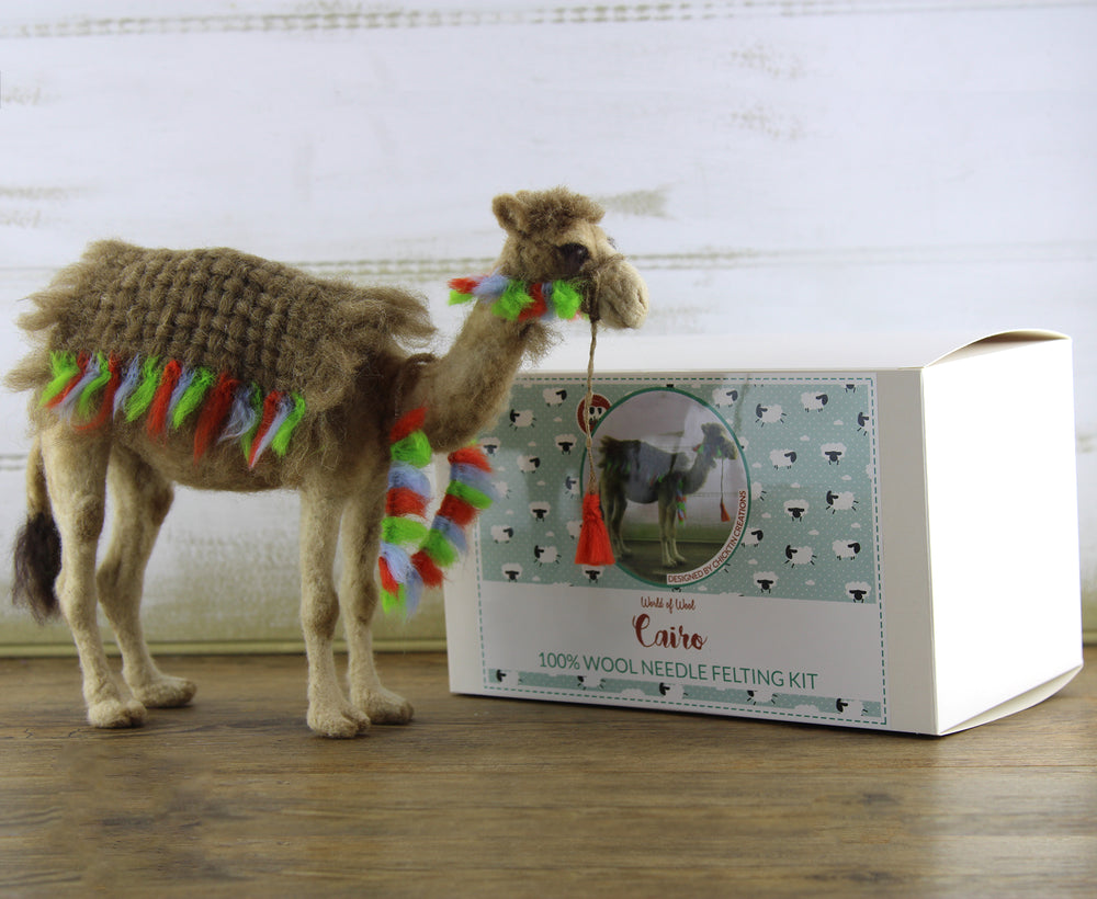 Cairo The Camel | Needle Felting Kit.