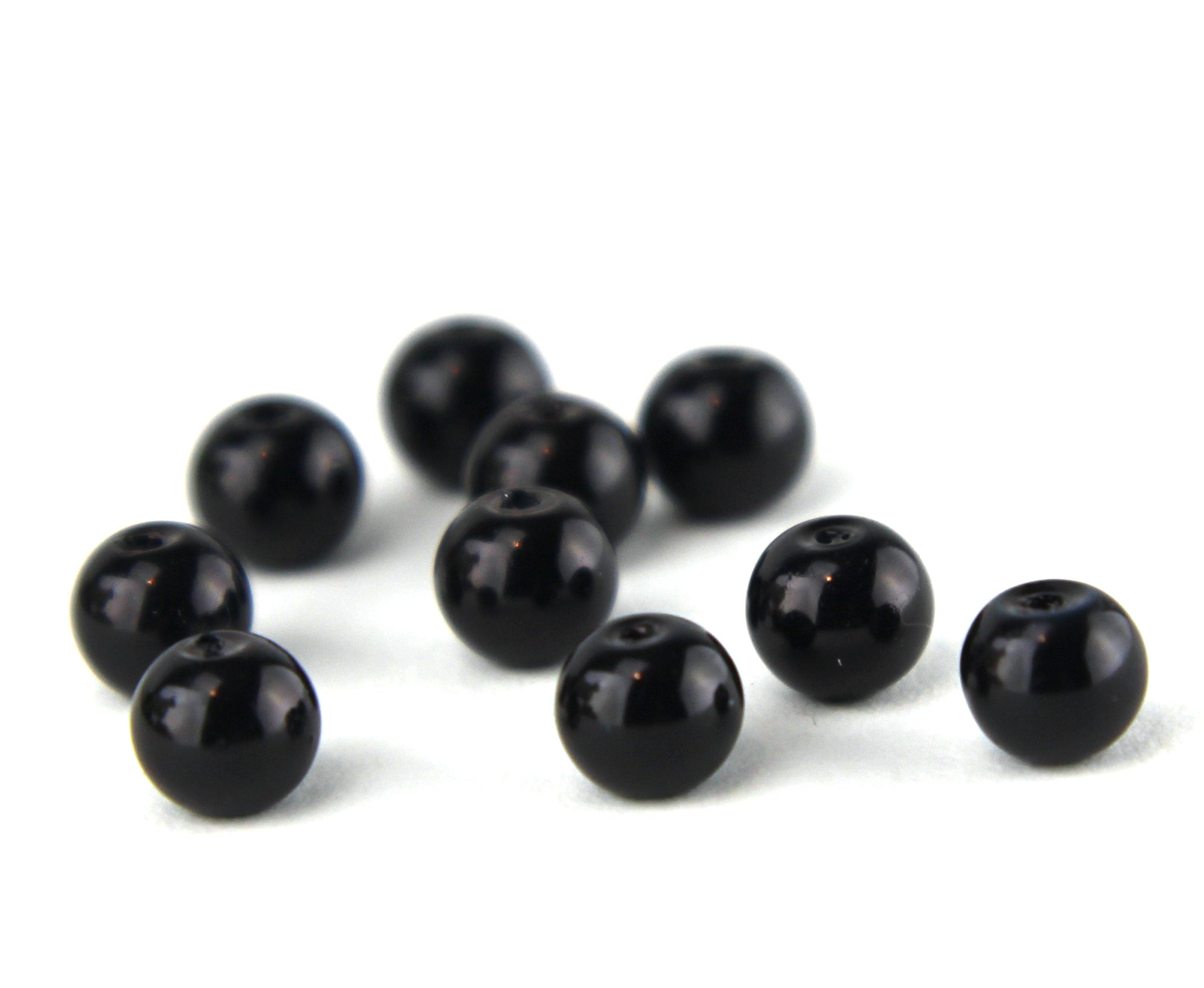 6mm Black Glass Eyes/Beads.