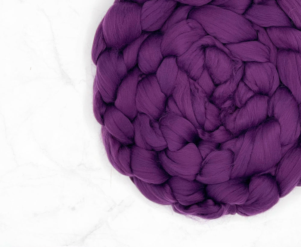 Bio-Nylon Plum Jumbo Yarn - World of Wool