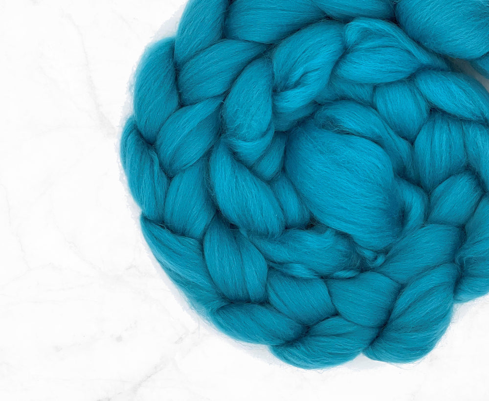 Merino Cerulean Jumbo Yarn.