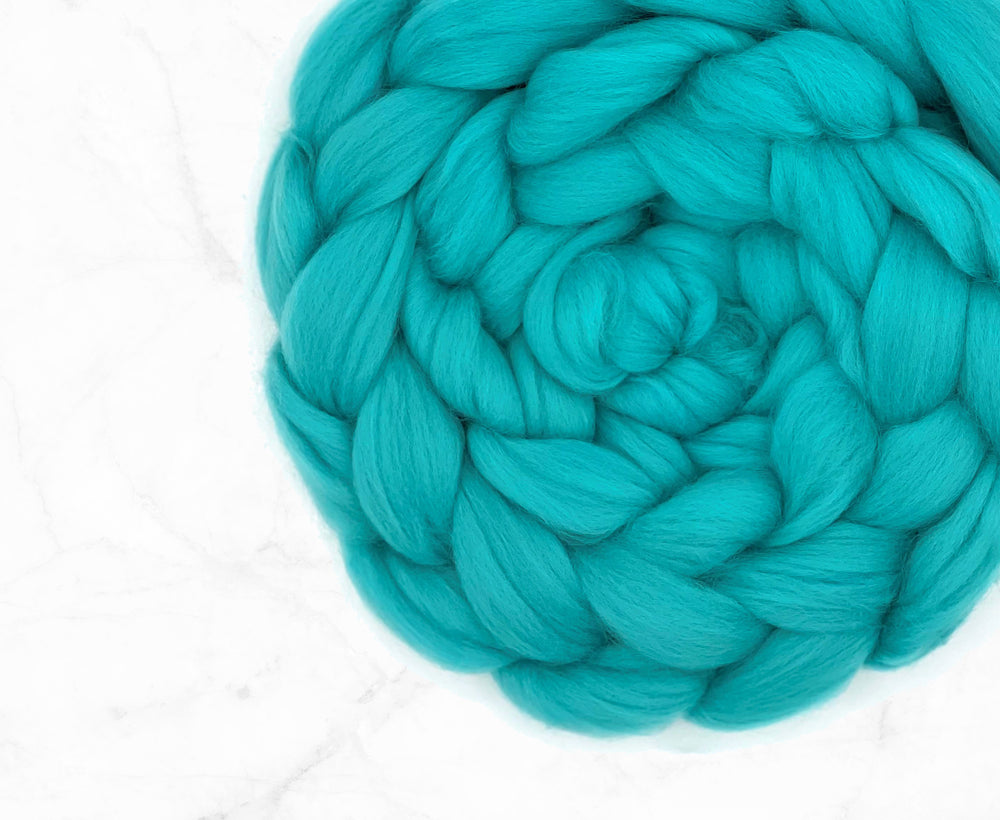 Merino Spearmint Jumbo Yarn.