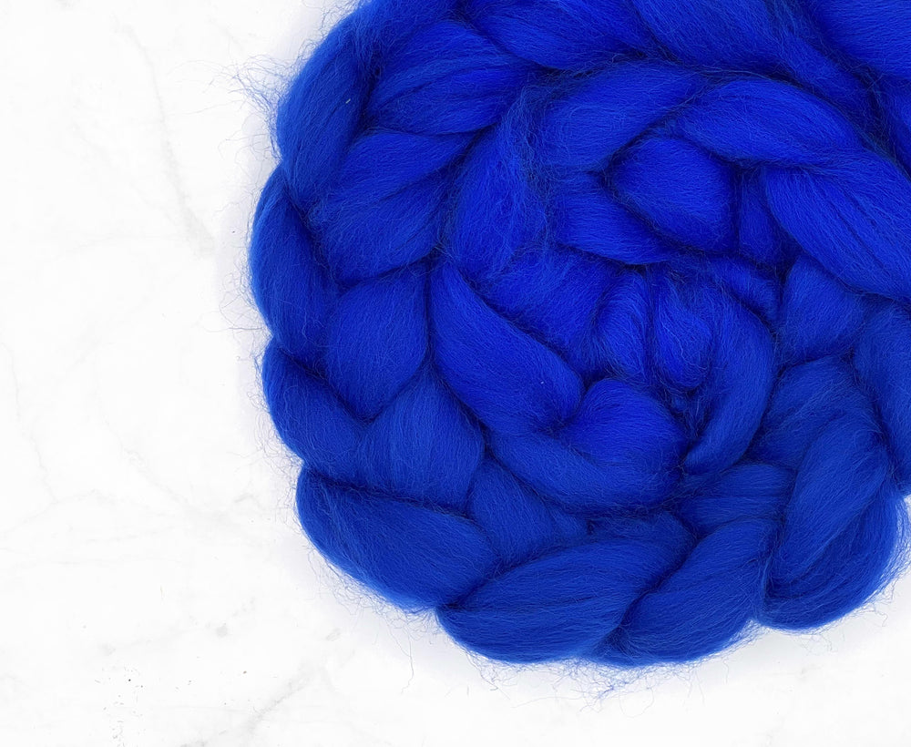 Merino Sapphire Jumbo Yarn.