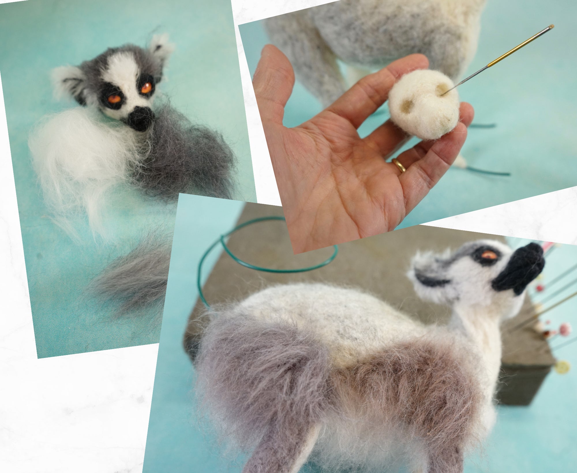 Layla The Lemur | Artisan Needle Felting Kit.