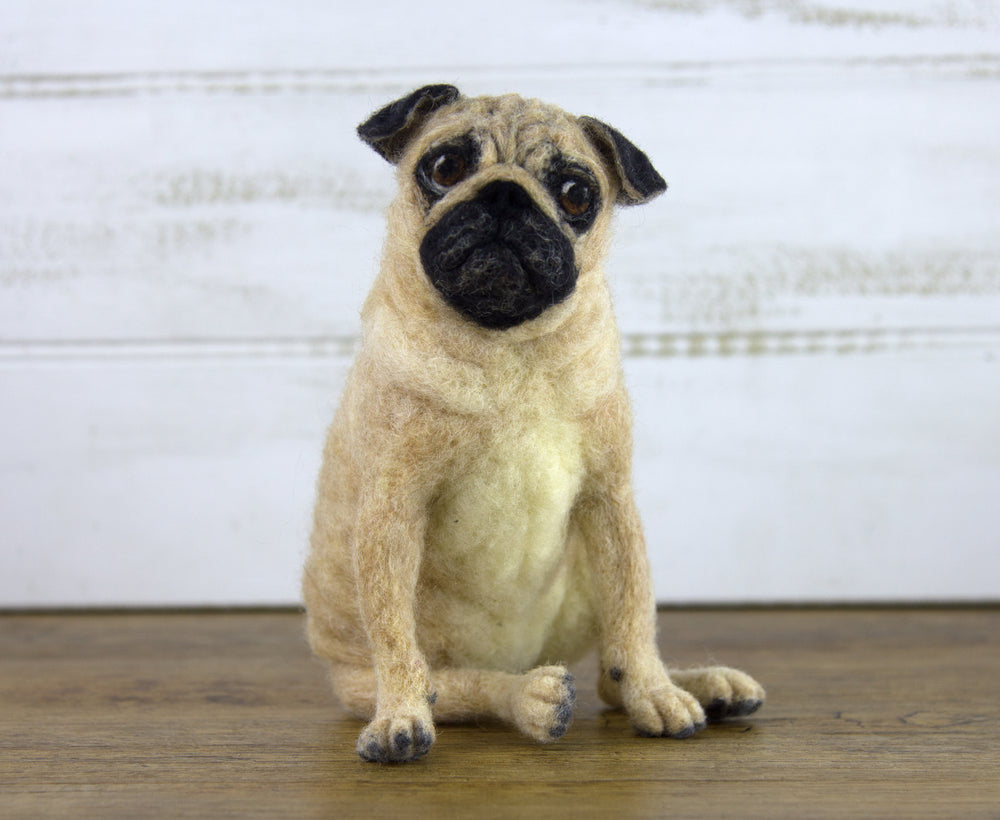 Pugsley The Pug | Needle Felting Kit.