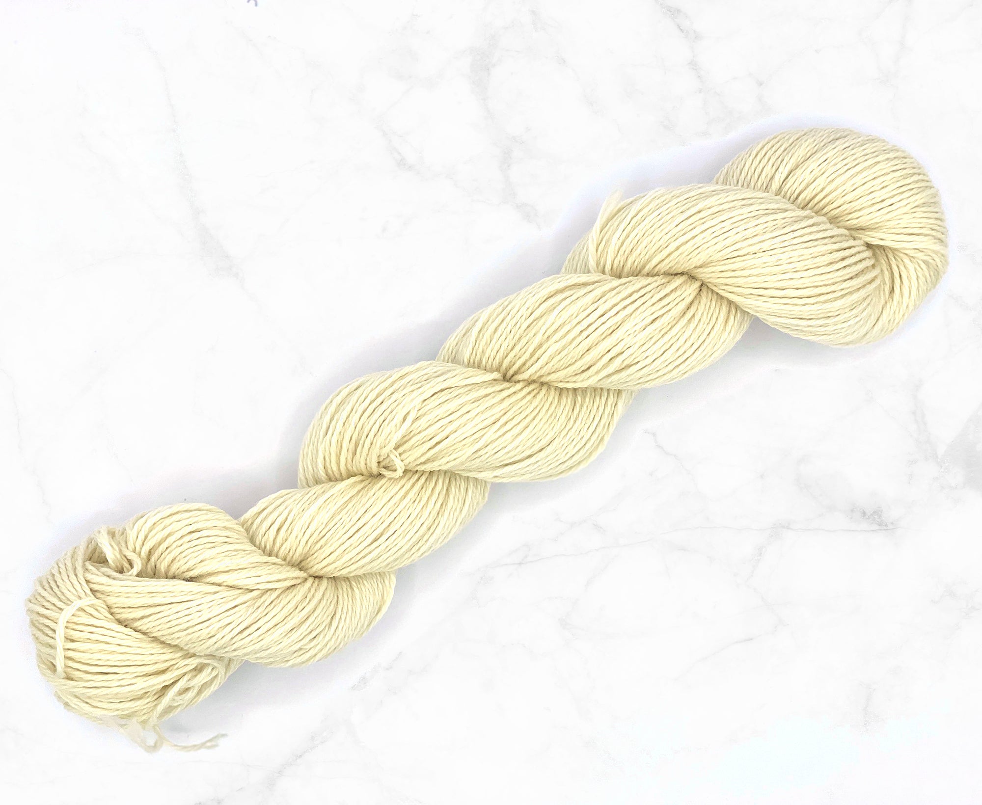 Organic Thassos White DK Yarn.