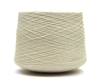 100% Wool White Weaving Yarn Cone.