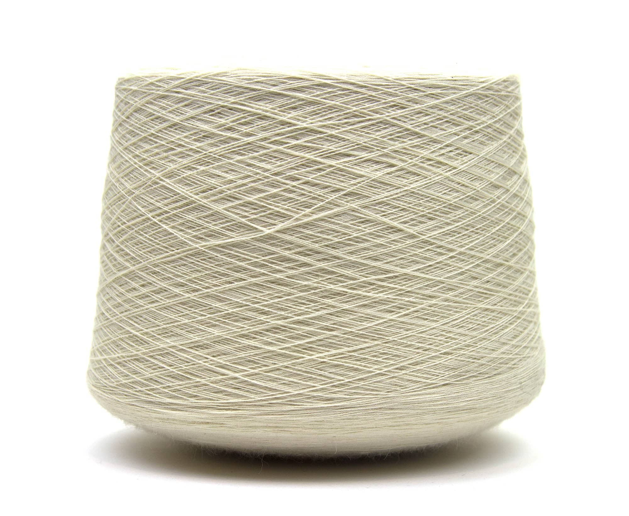 100% Wool White Weaving Yarn Cone - World of Wool