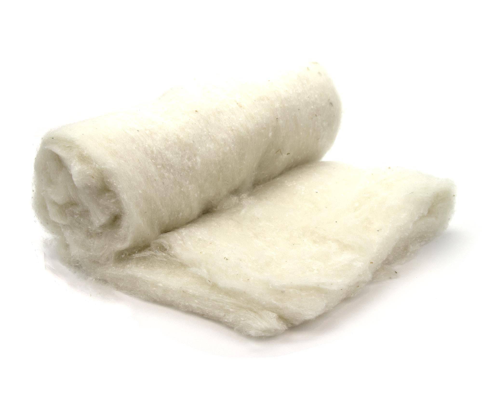 Carded Merino / A Grade Mulberry Silk Batt.
