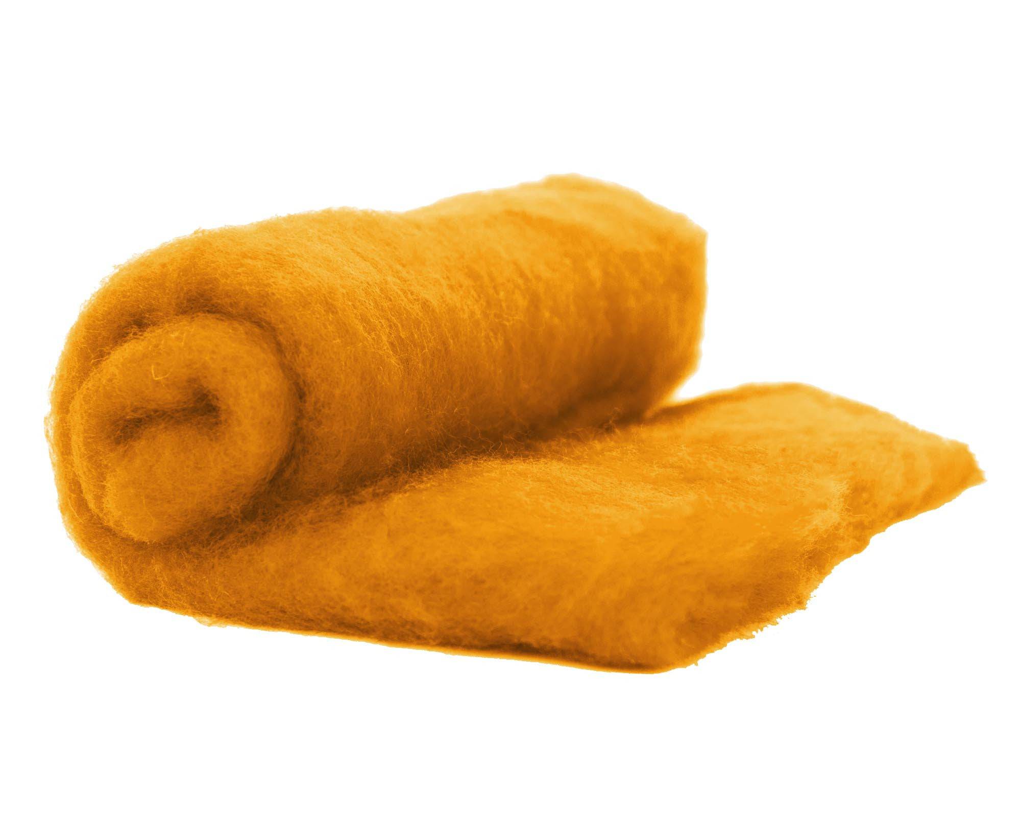 Carded Perendale Batt Marigold.