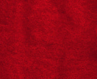 Carded Perendale Batt Scarlet.