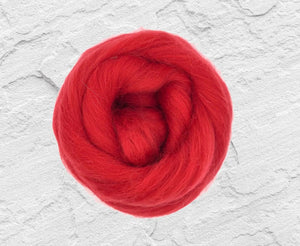 Shetland Poppy Dyed Wool WoW