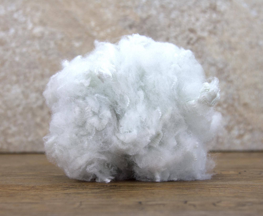 White  Polyester Staple Fibre - World of Wool
