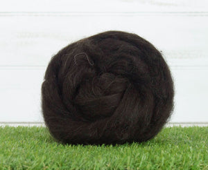 Black Finnish Top Natural Wool Top WoW