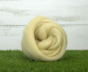 White Devon Top Natural Wool Top WoW