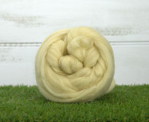 White Eider Top Natural Wool Top WoW