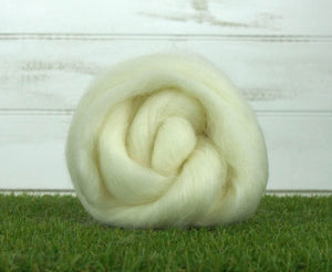 White Norwegian Top Natural Wool Top WoW