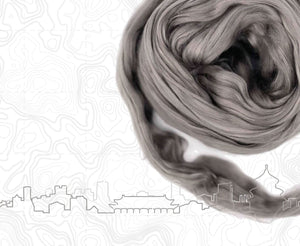 Beijing Grey A Grade Mulberry Silk Top Speciality Fibres WoW