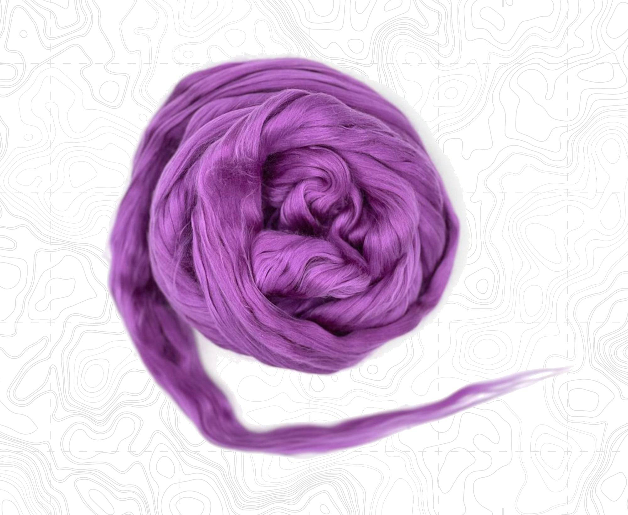 Budapest Purple A Grade Mulberry Silk Top - World of Wool
