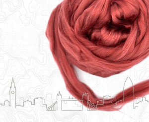 London Red A Grade Mulberry Silk Top Speciality Fibres WoW