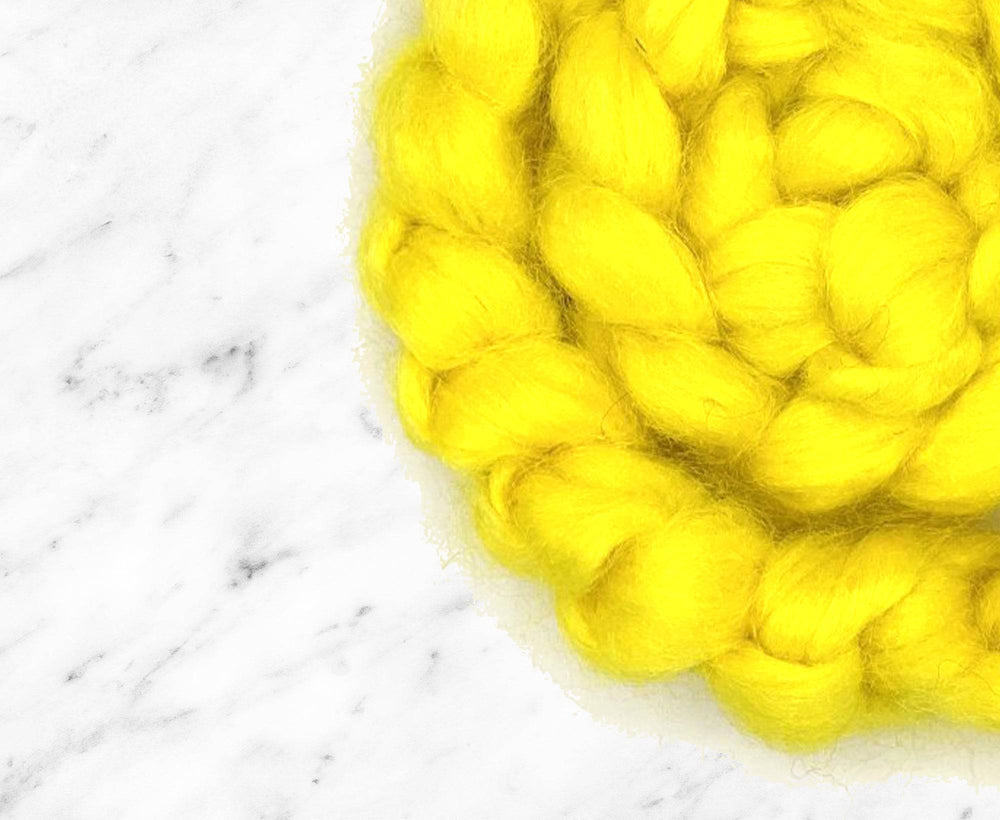 Yellow Super Bright Trilobal Nylon Top - World of Wool