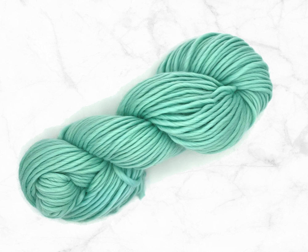 Aqua Merino Super Chunky Weight.