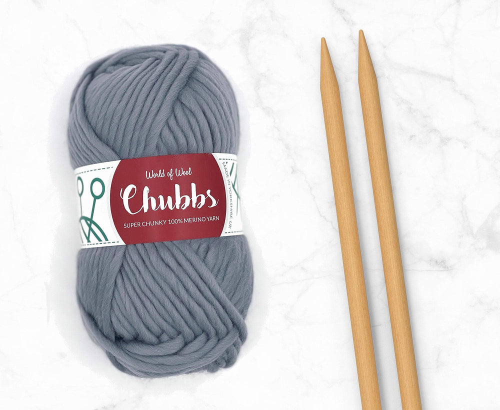 Ash Merino Super Chunky Weight.