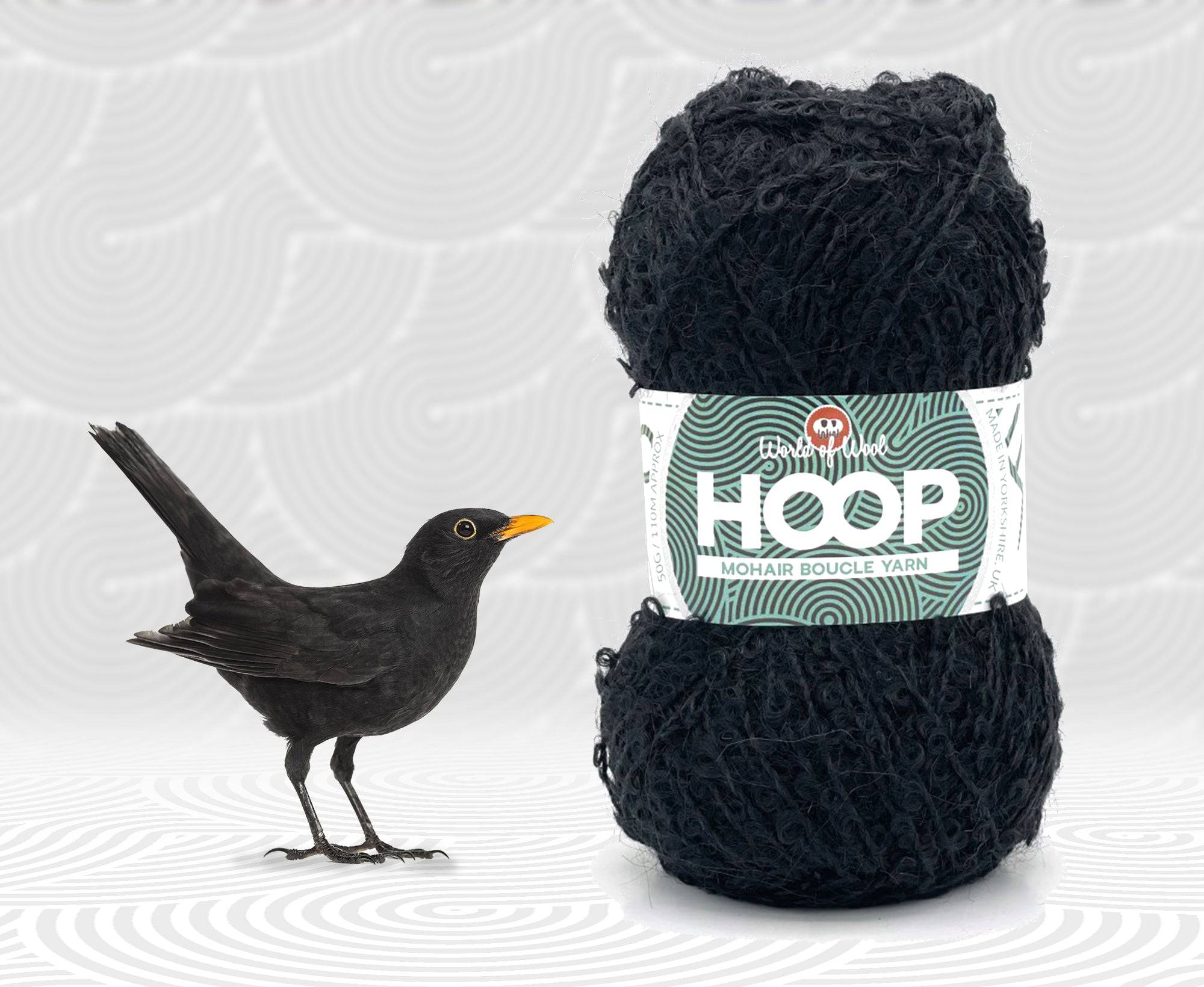 Blackbird Mohair Hoop Boucle.