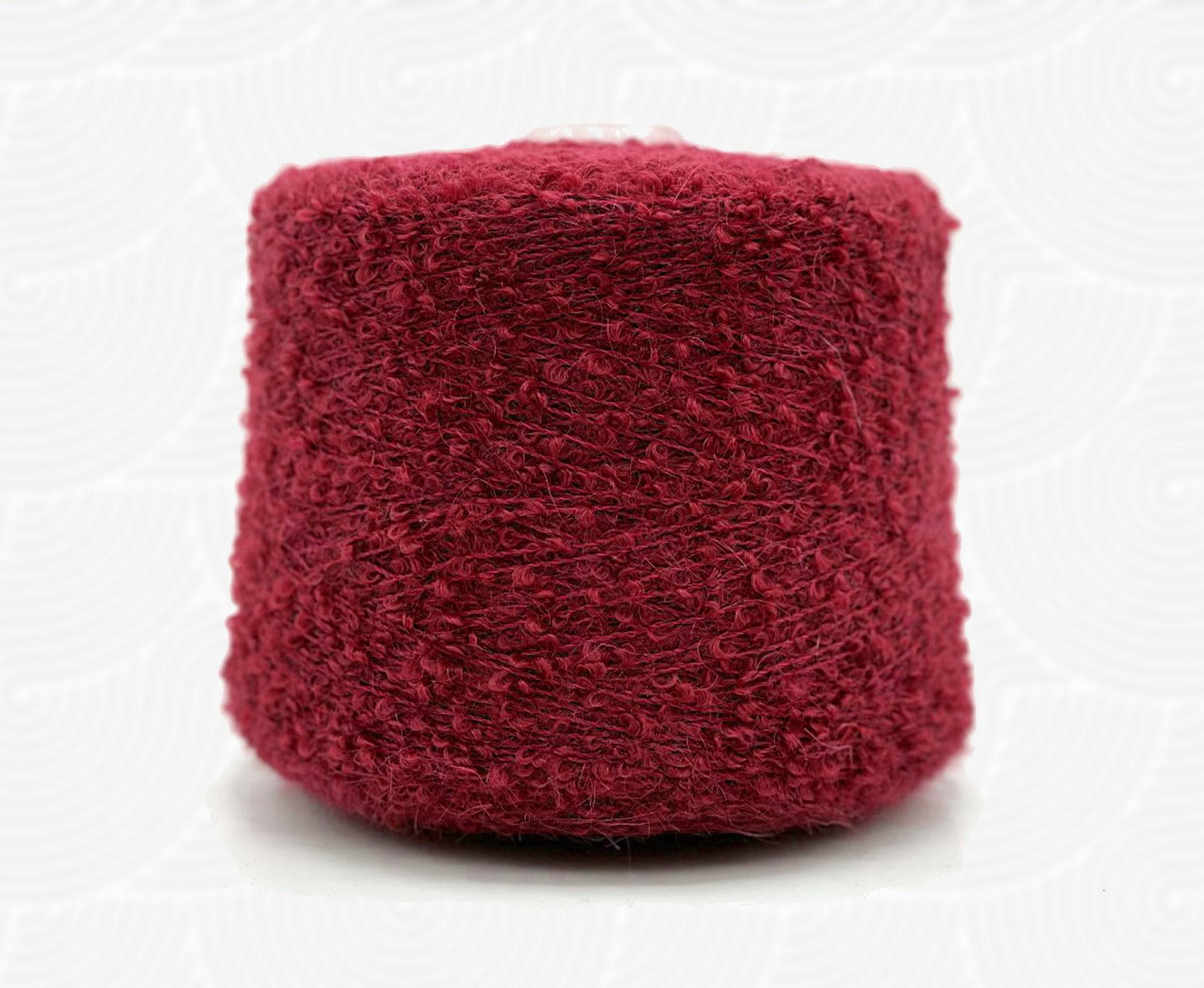 Cardinal Mohair Hoop Boucle Cone - World of Wool