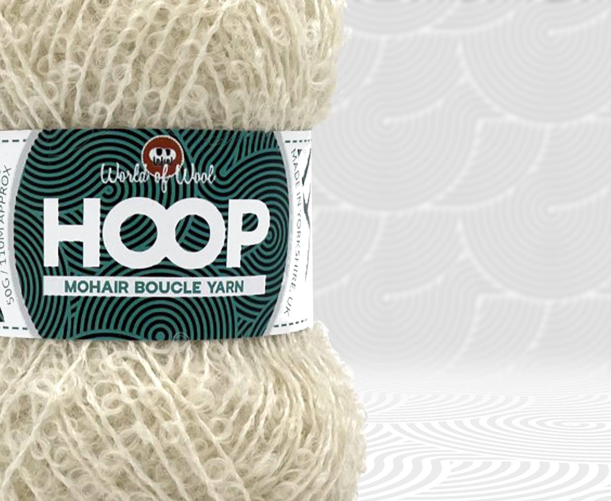 Dove Mohair Hoop Boucle - World of Wool