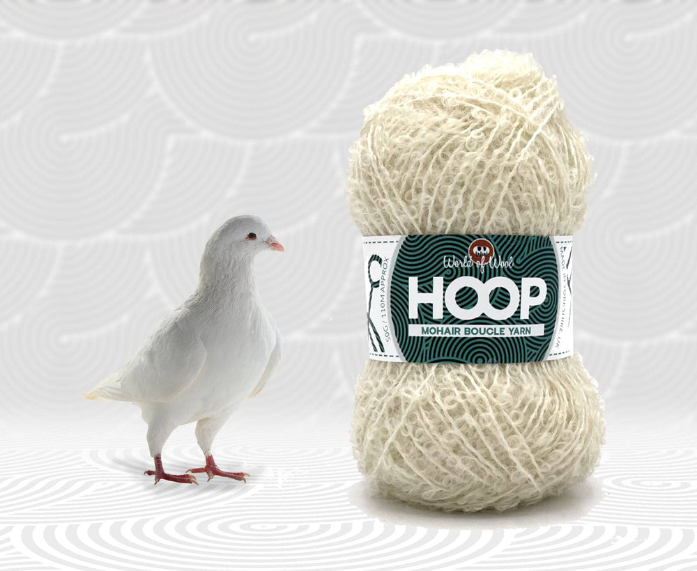 Dove Mohair Hoop Boucle - World of Wool