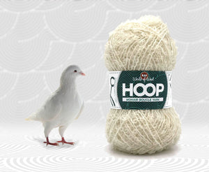 Dove Mohair Hoop Boucle Yarn WoW