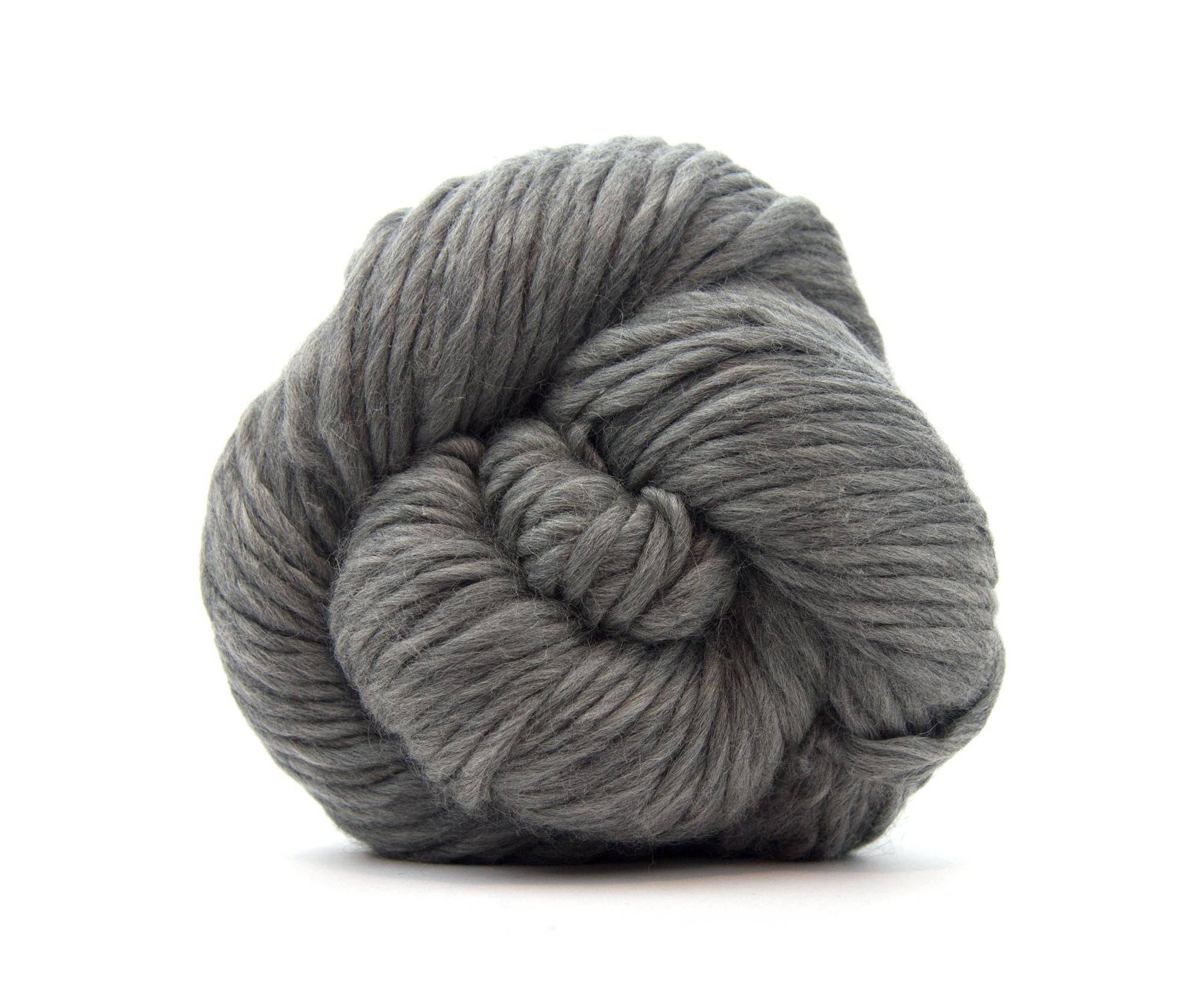 Grey Merino Super Chunky Weight Hank - World of Wool