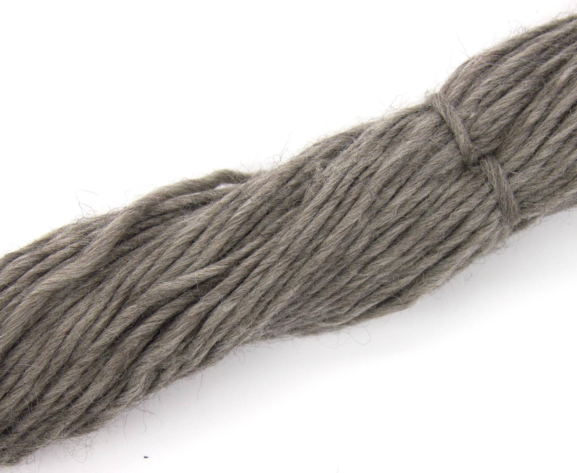 Grey Shetland Super Chunky Weight Hank.