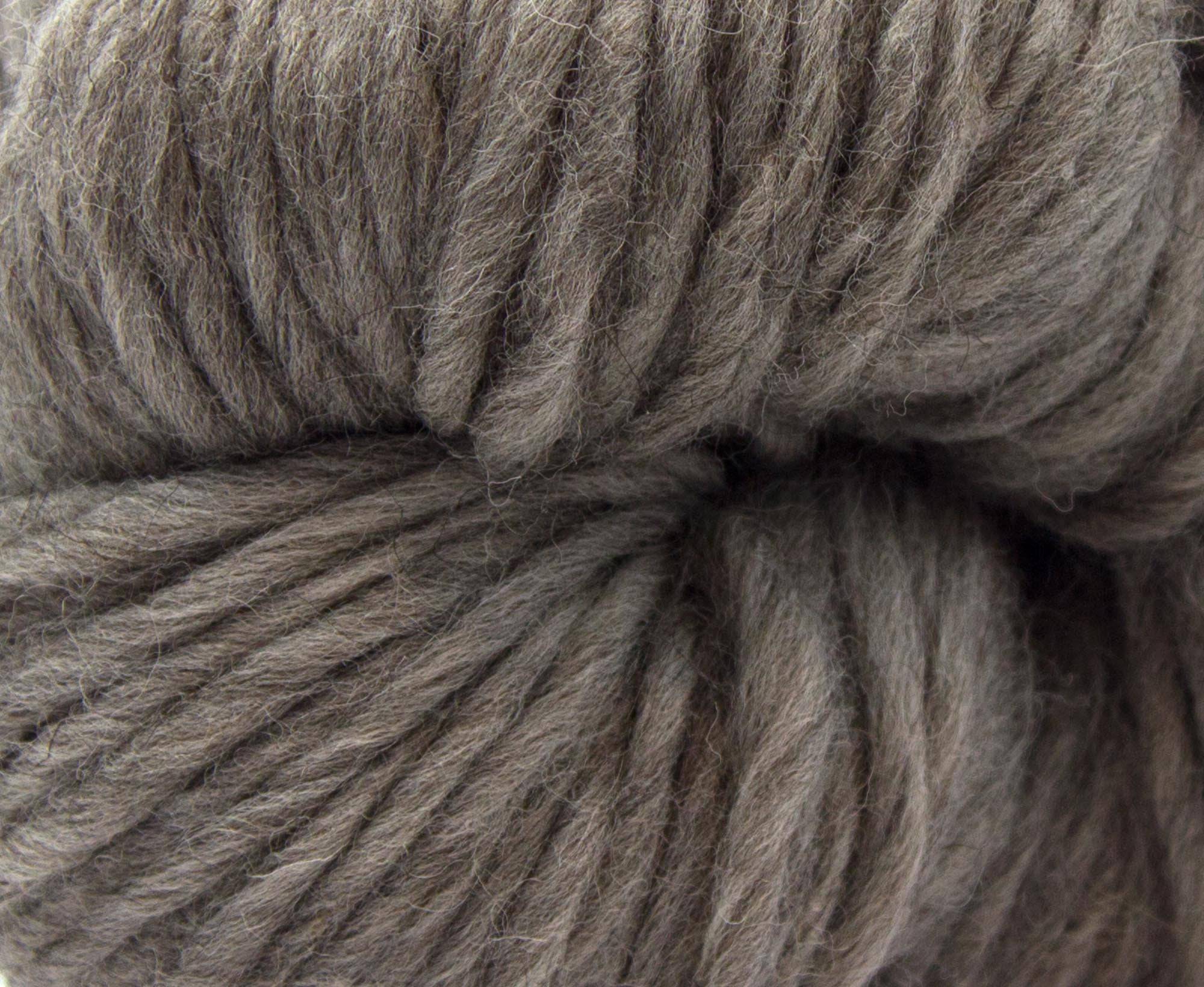 Grey Shetland Super Chunky Weight Hank.