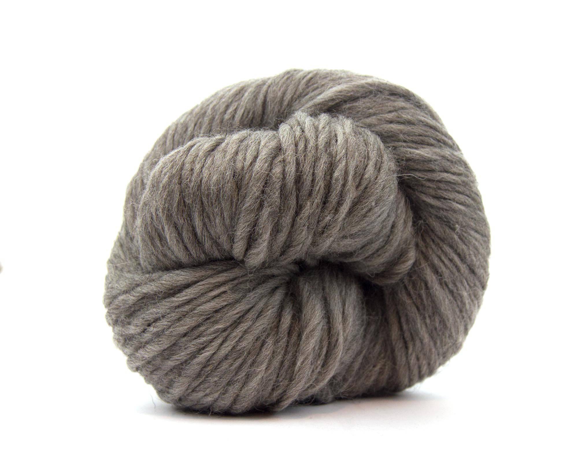 Grey Shetland Super Chunky Weight Hank.