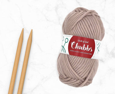 Mink Merino Super Chunky Weight Yarn WoW Chubbs 100g Ball