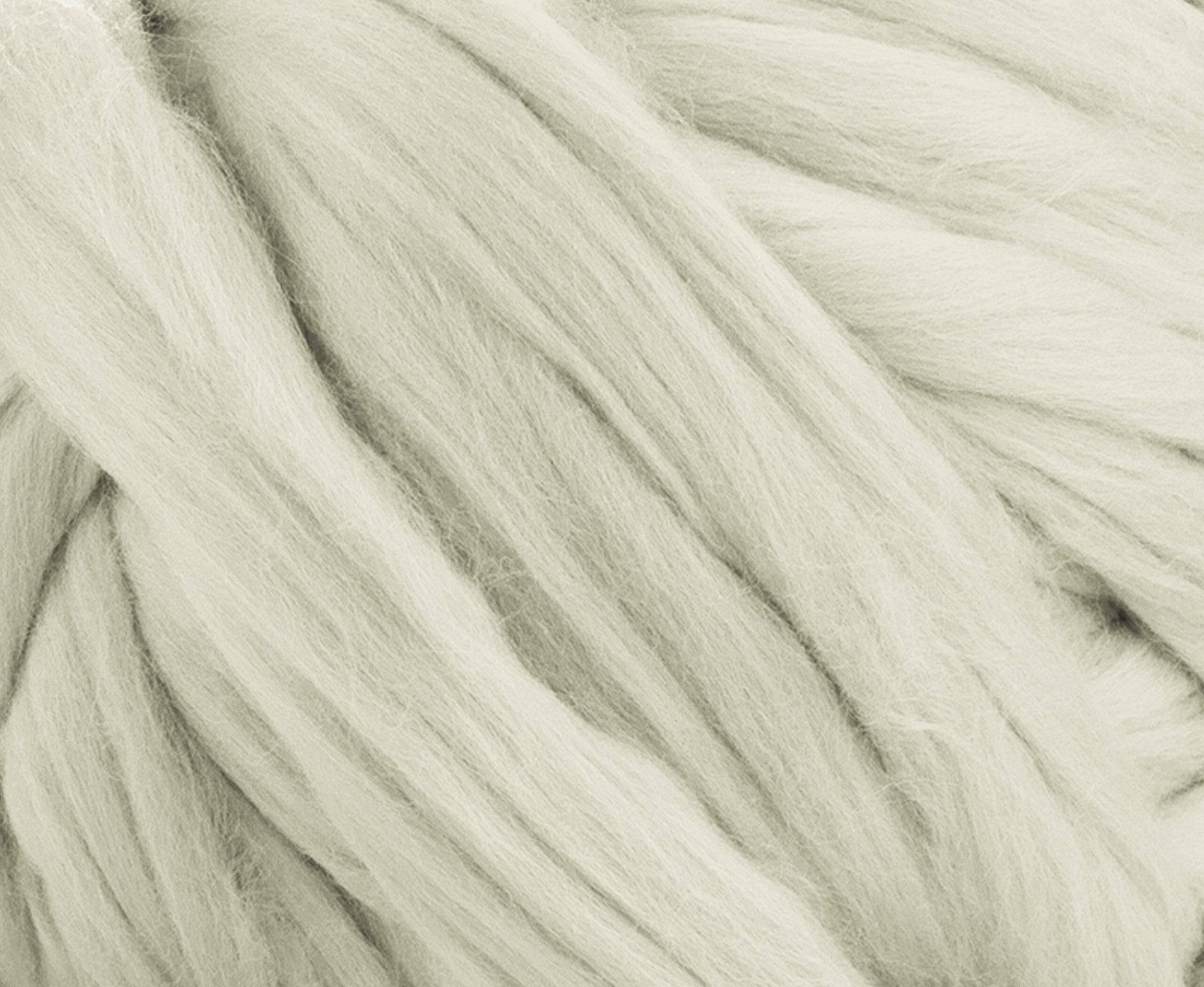 Natural White Merino Jumbo Yarn.