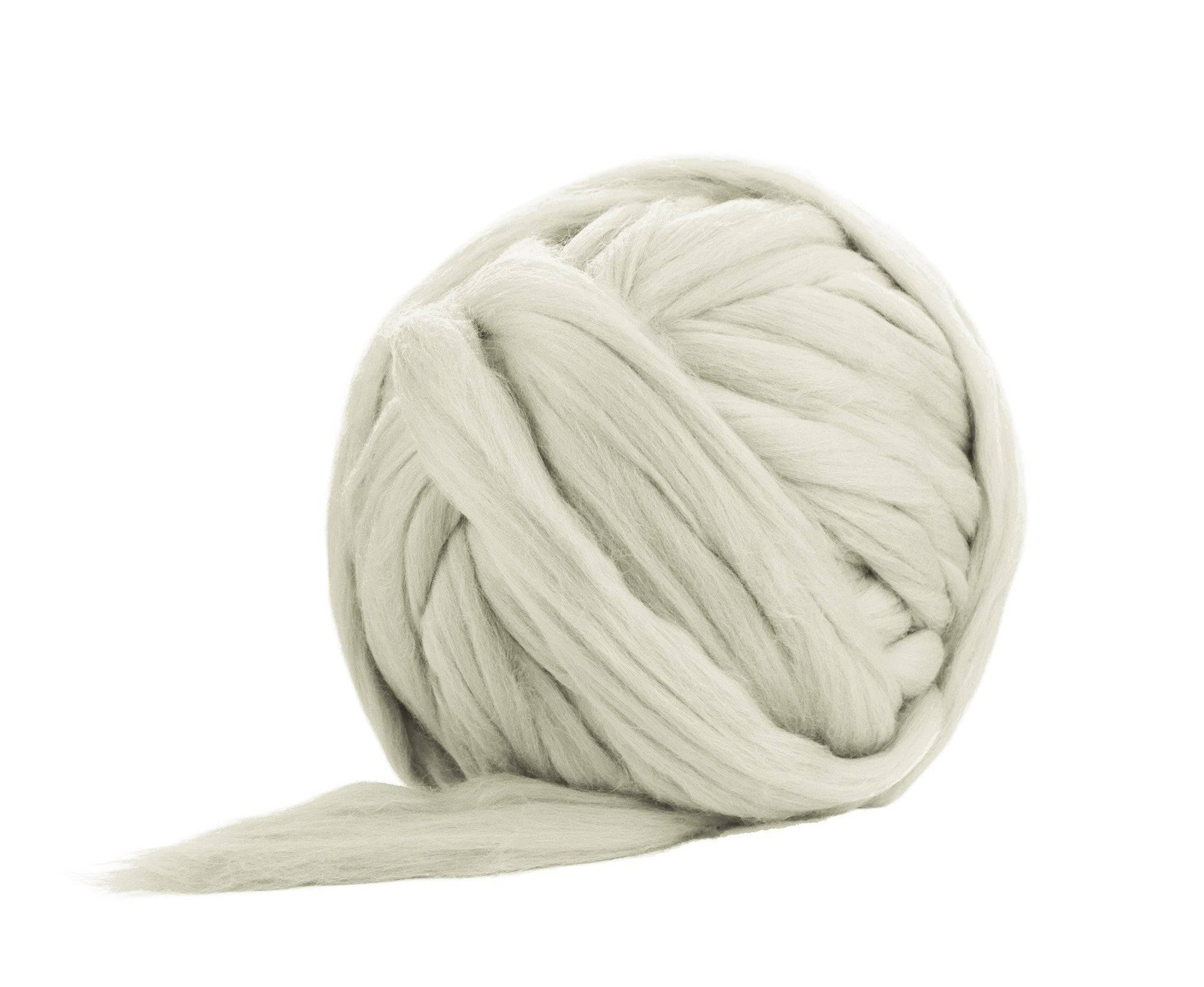 Natural White Merino Jumbo Yarn.