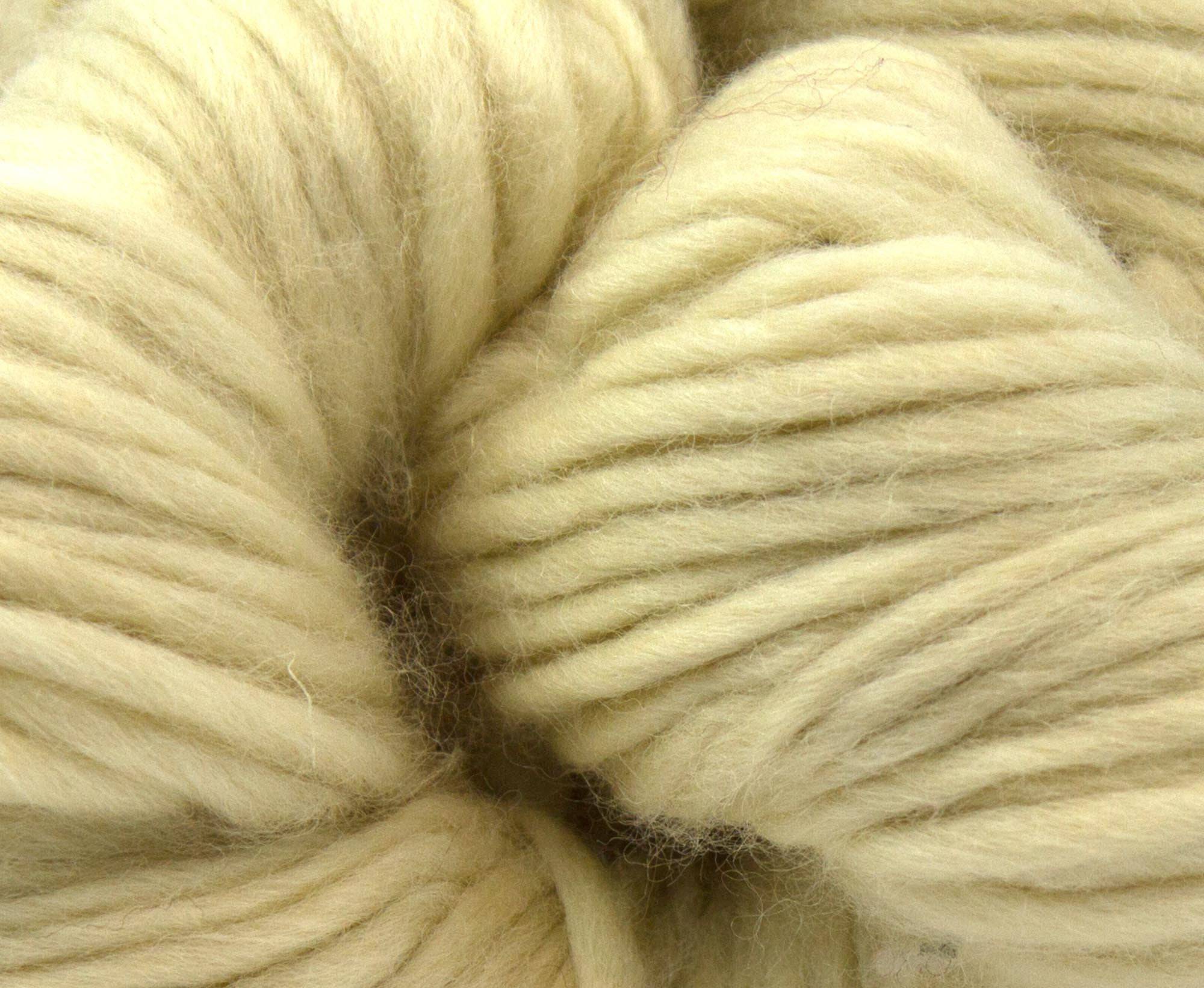 White Blue Faced Leicester Super Chunky Weight Hank - World of Wool