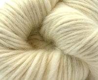White Cheviot Super Chunky Weight Hank.
