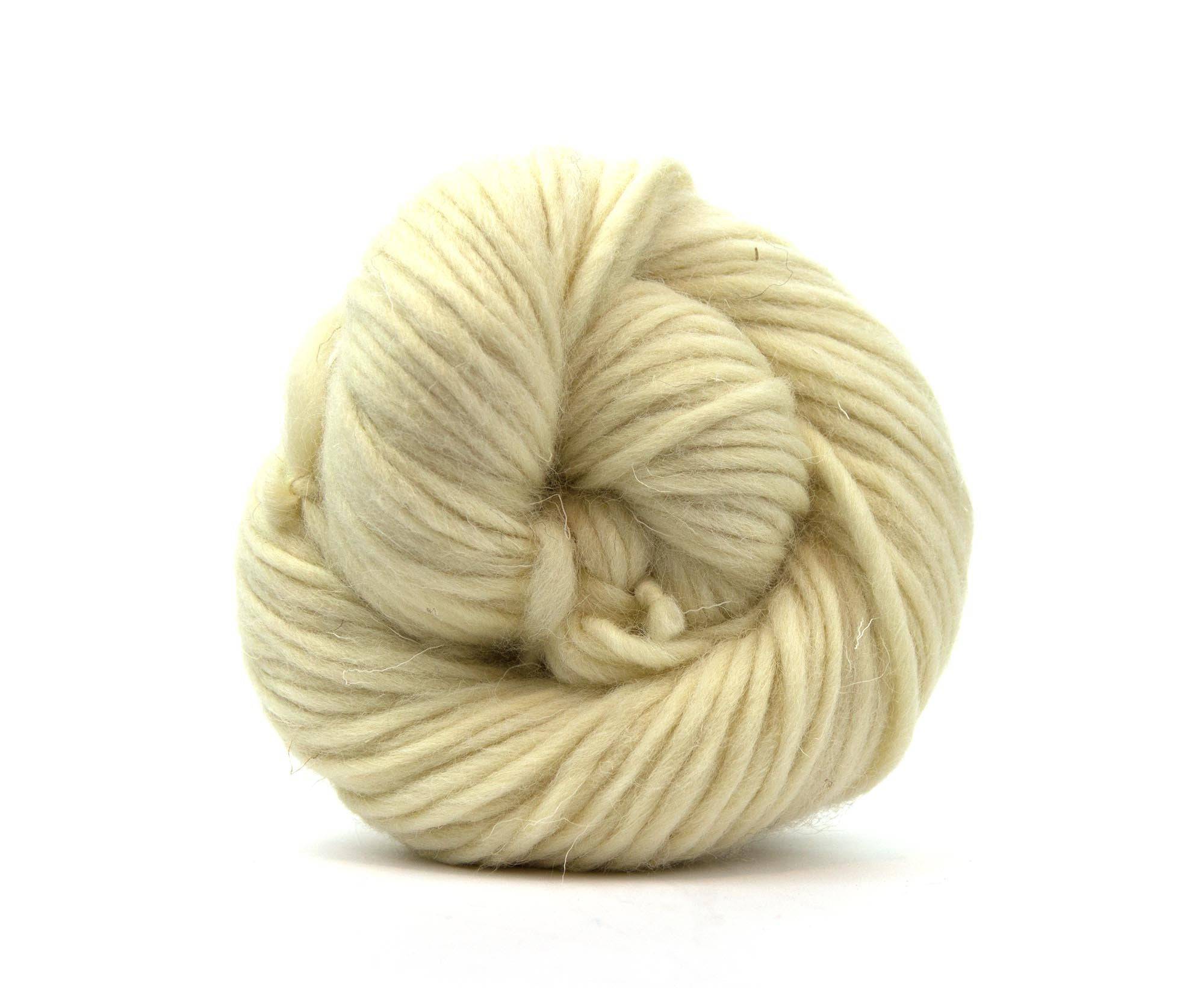 White Shetland Super Chunky Weight Hank - World of Wool