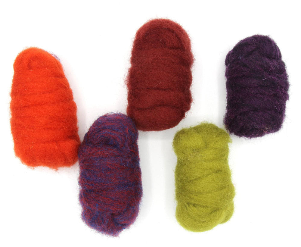 Dragon Tones Carded Sliver Mixed Bag.