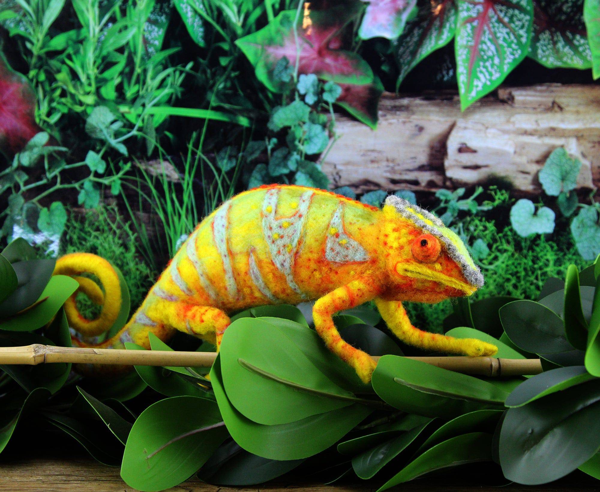 Connie The Chameleon | Needle Felting Kit.