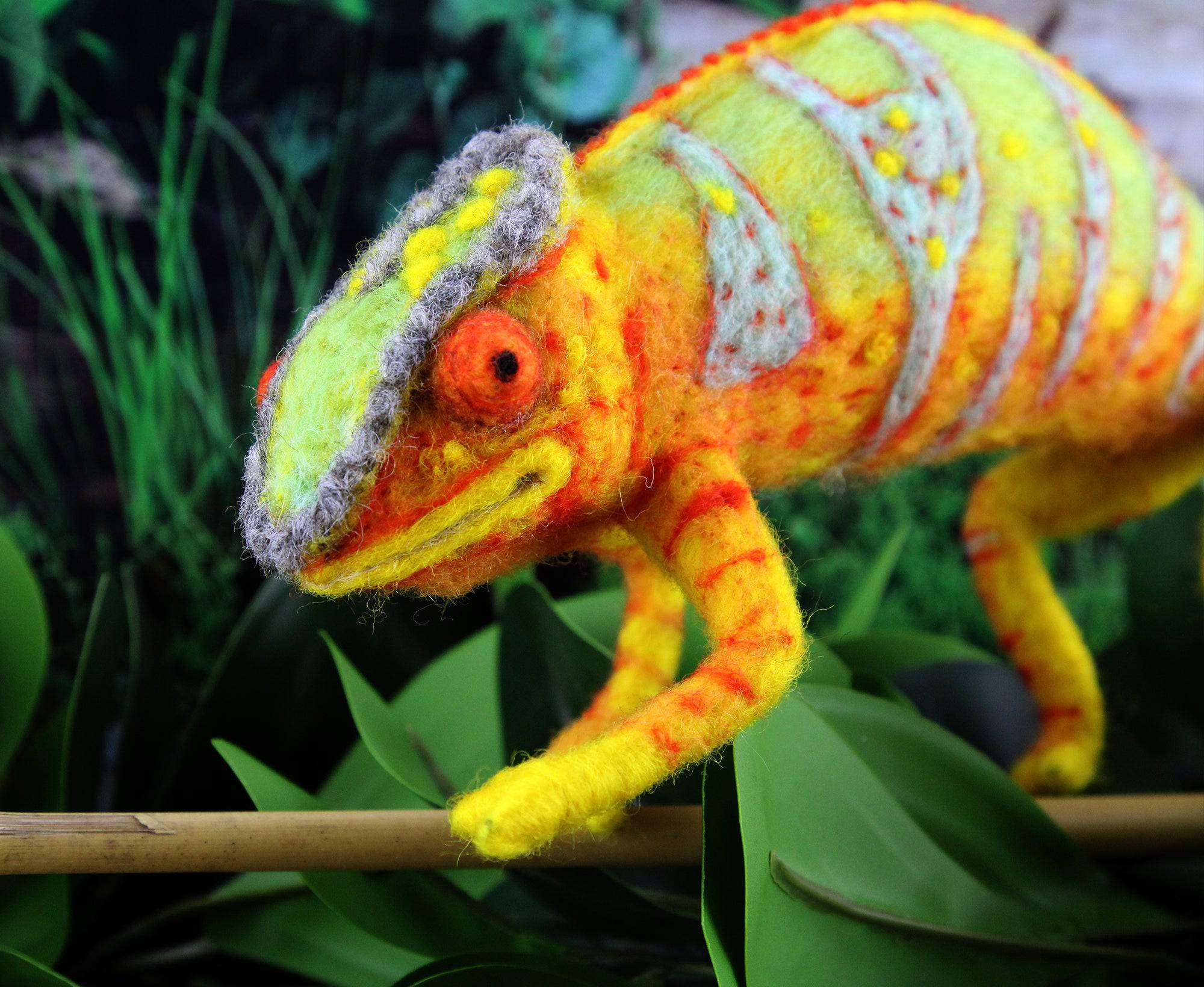 Connie The Chameleon | Needle Felting Kit.