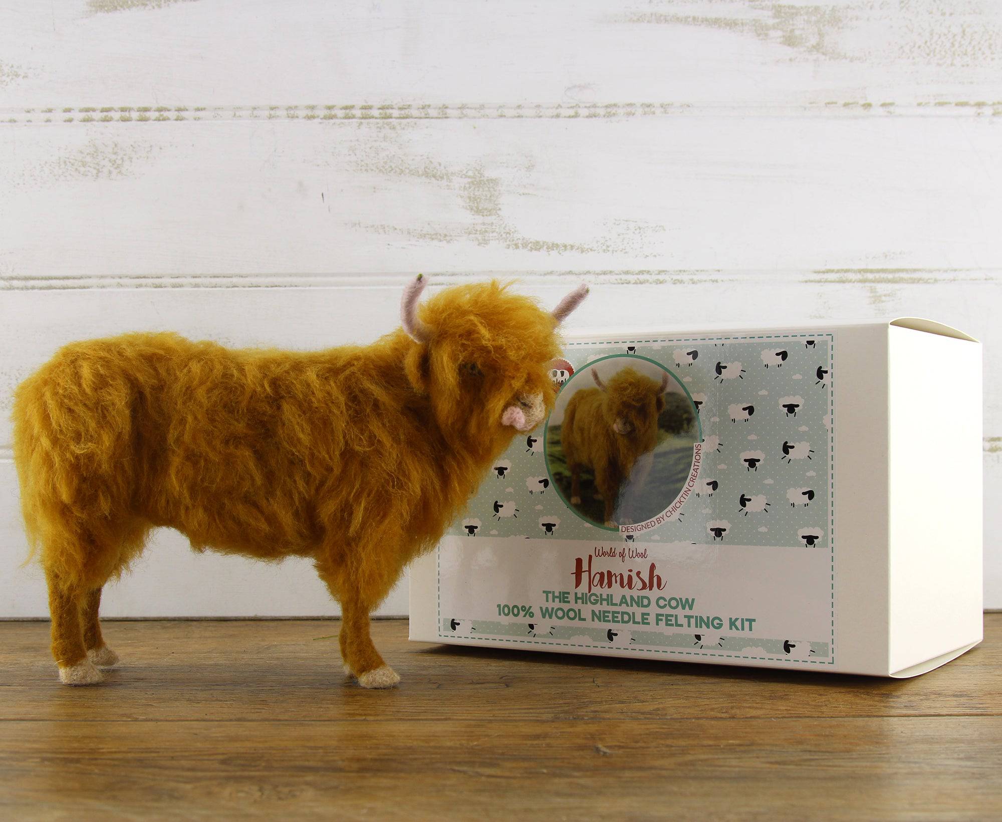 Hamish The Highland Cow  | Needle Felting Kit - World of Wool