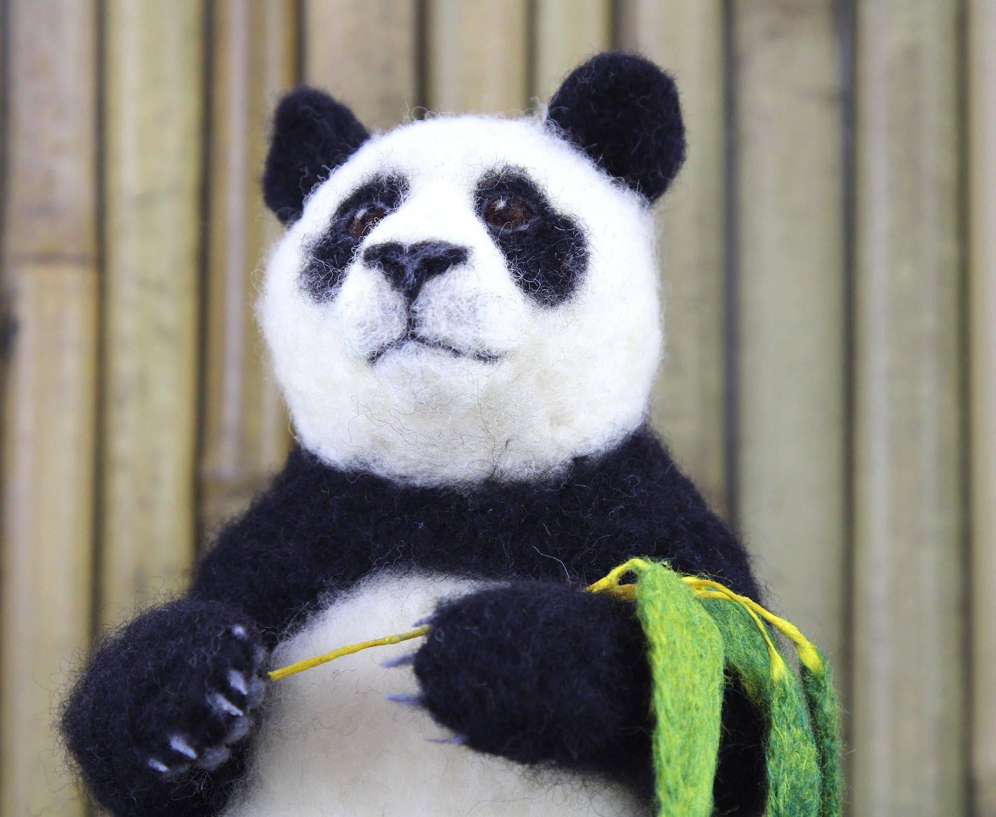 Pepe The Panda  | Needle Felting Kit.
