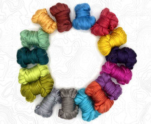 Dyed Mulberry Silk Pack Speciality Fibres WoWkit